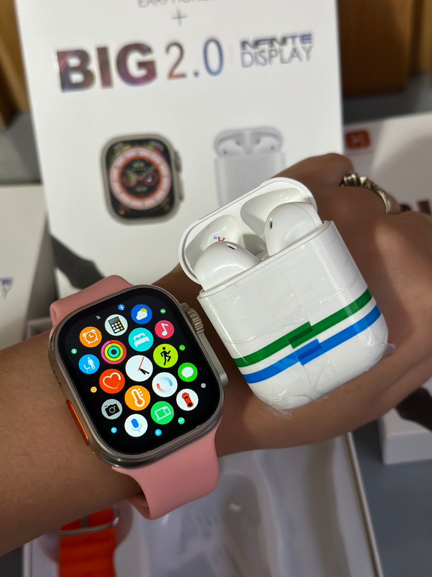 Combo SmartWatch I8 Ultra Big 2.0 + Audi - PAGA AL RECIBIR