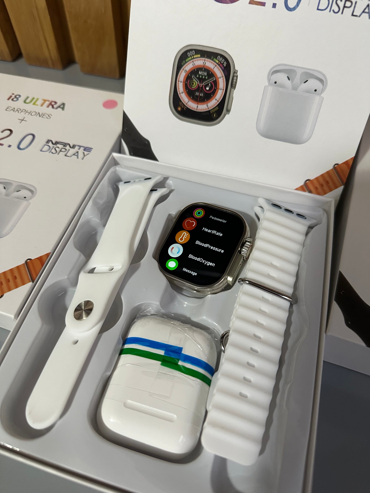 Combo SmartWatch I8 Ultra Big 2.0 + Audi - PAGA AL RECIBIR