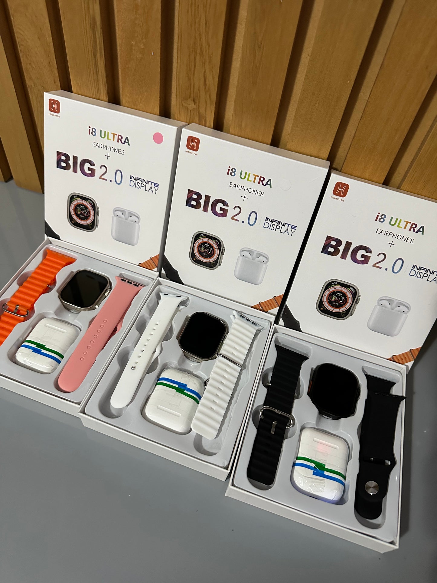 Combo SmartWatch I8 Ultra Big 2.0 + Audi - PAGA AL RECIBIR